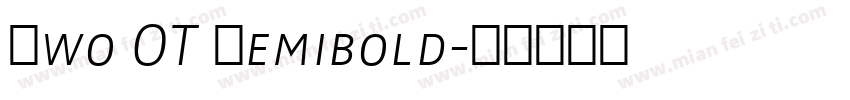 Zwo OT Semibold字体转换